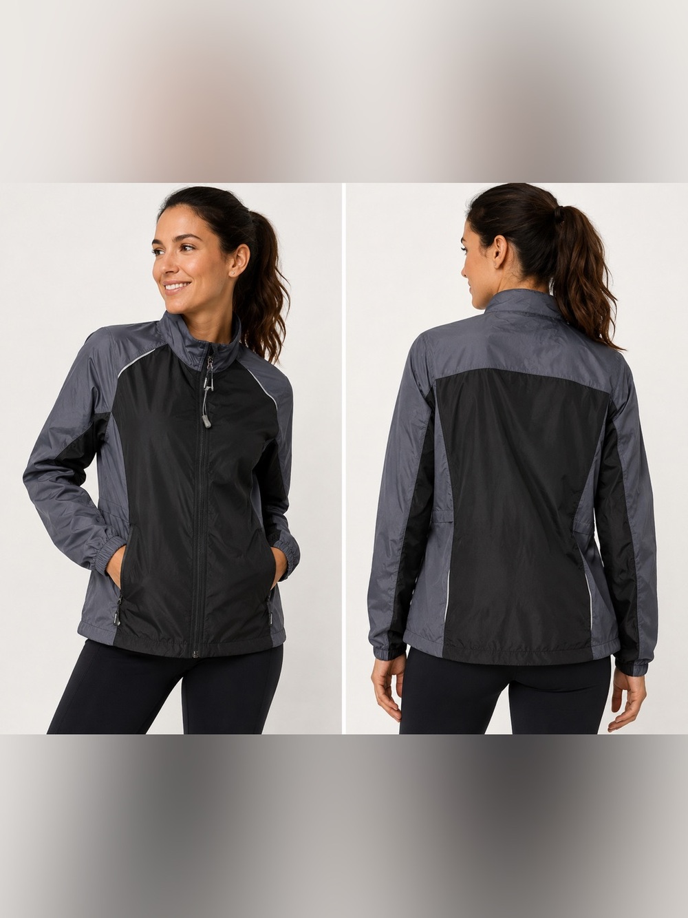 CORE 365 by North End Women’s Black and Gray Utility Jacket Medium